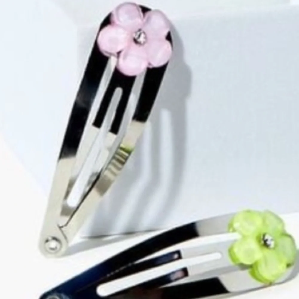 FLORAL SNAP HAIR CLIP SET