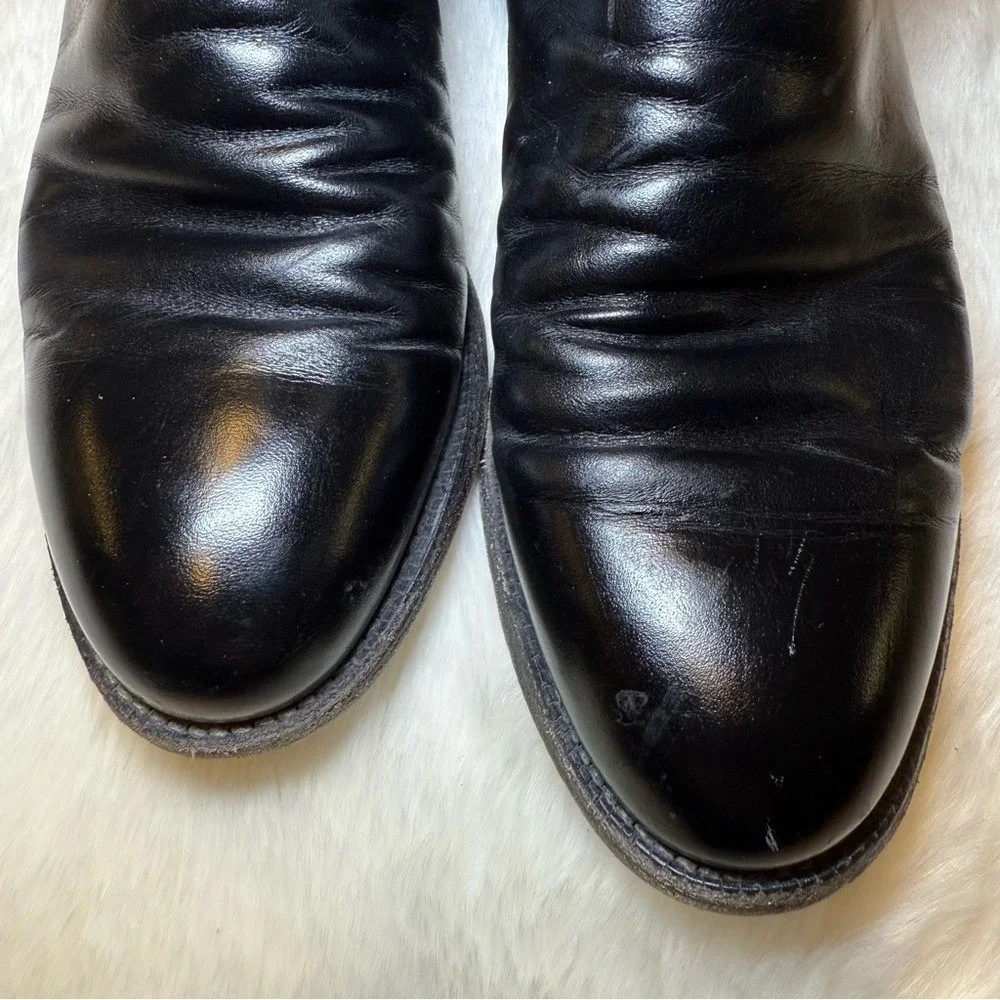 Justin Boots worn men black