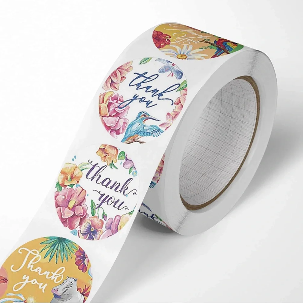 Thank you stickers 100ct~ 1”
