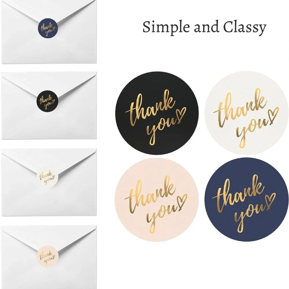 100ct ~1.5” Thank You Boutique Stickers 🌿🆕🌿 2 For $15 (Bundle & Save)