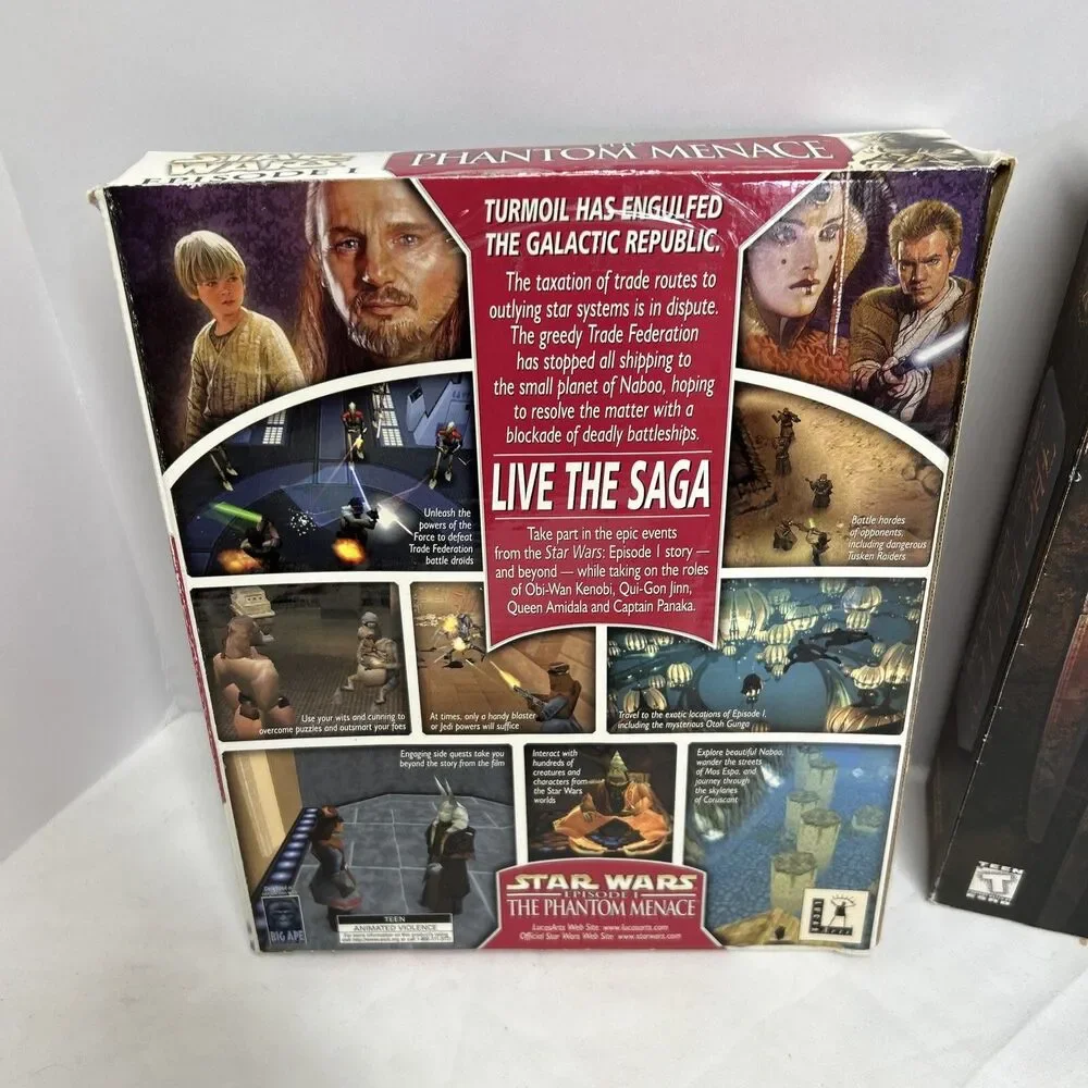 🔥LOT OF 2‎ - STAR WARS PC GAMES - EPISODE 1 & THE FALLEN VGC