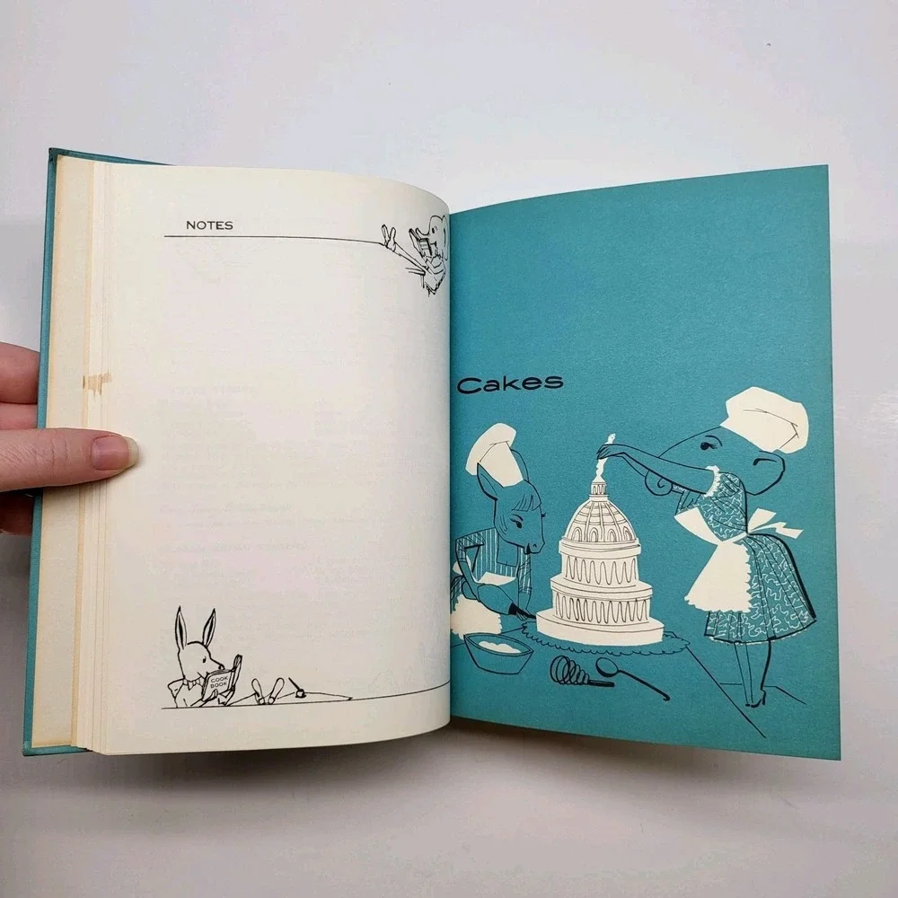 The Congressional Club Cookbook 1965 7th Ed Misprint Upside‎ Down!  Vintage