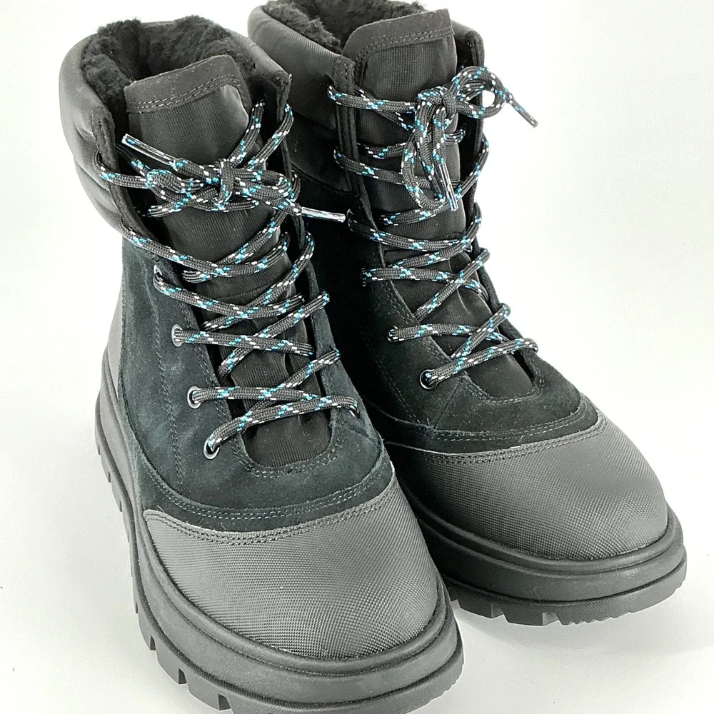 Koolaburra‎ by UGG Size 9 Mens Black Waterproof Suede Winter Boots NEW $120