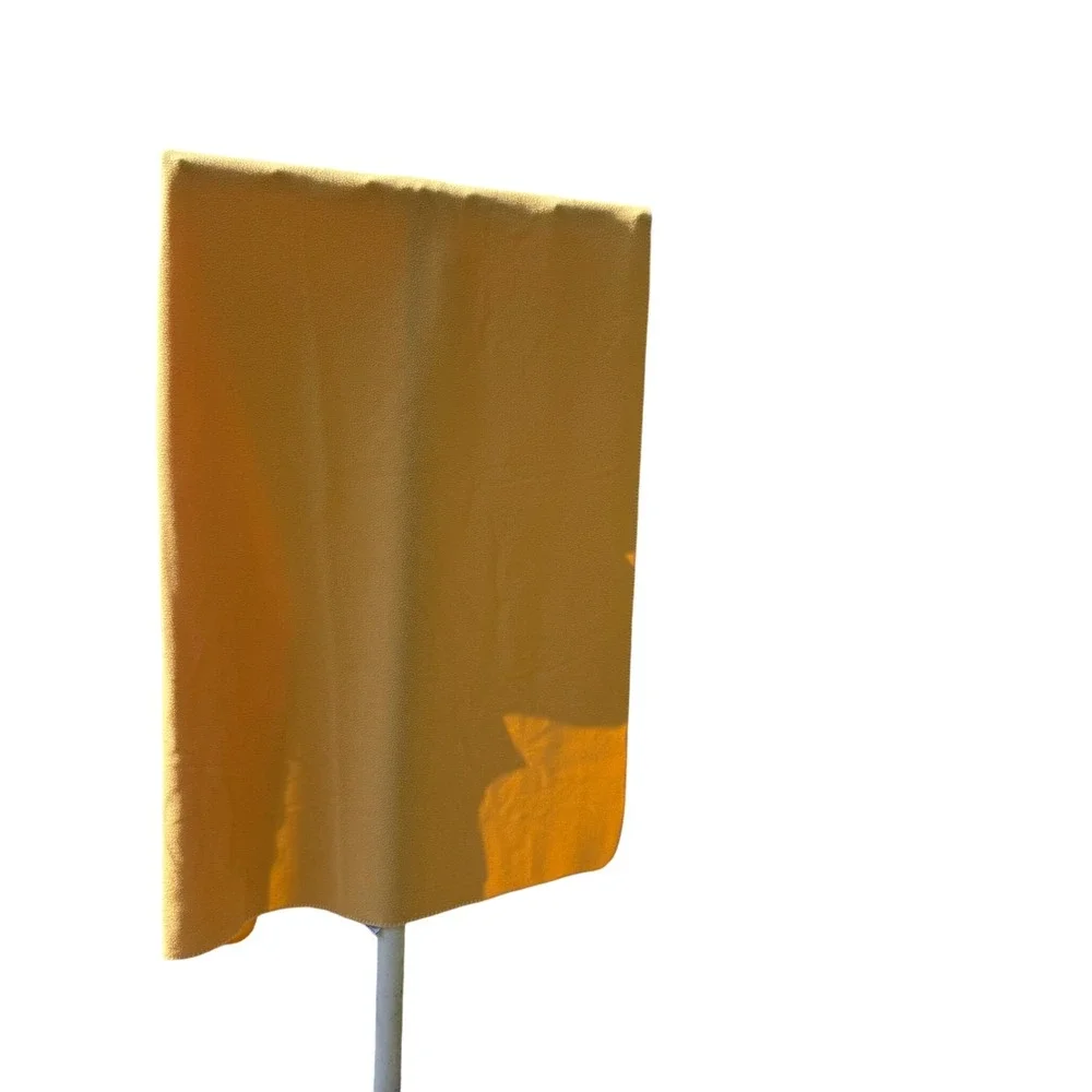 Malden Mills Polarfleece Blanket Throw Yellow Soft Cozy‎ Home Decor