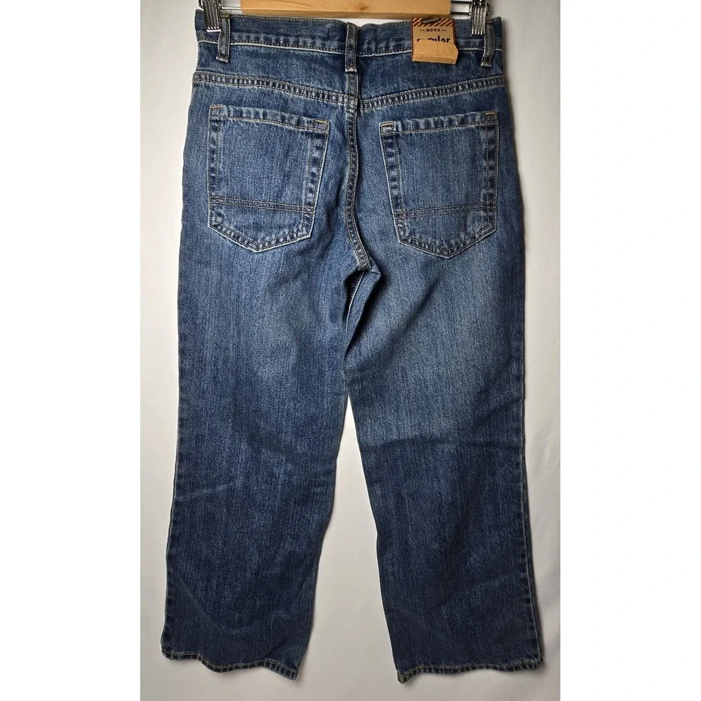 Old Navy Youth Jeans Size 10/12‎ Husky Adjustable Waist Medium Wash   (A9)