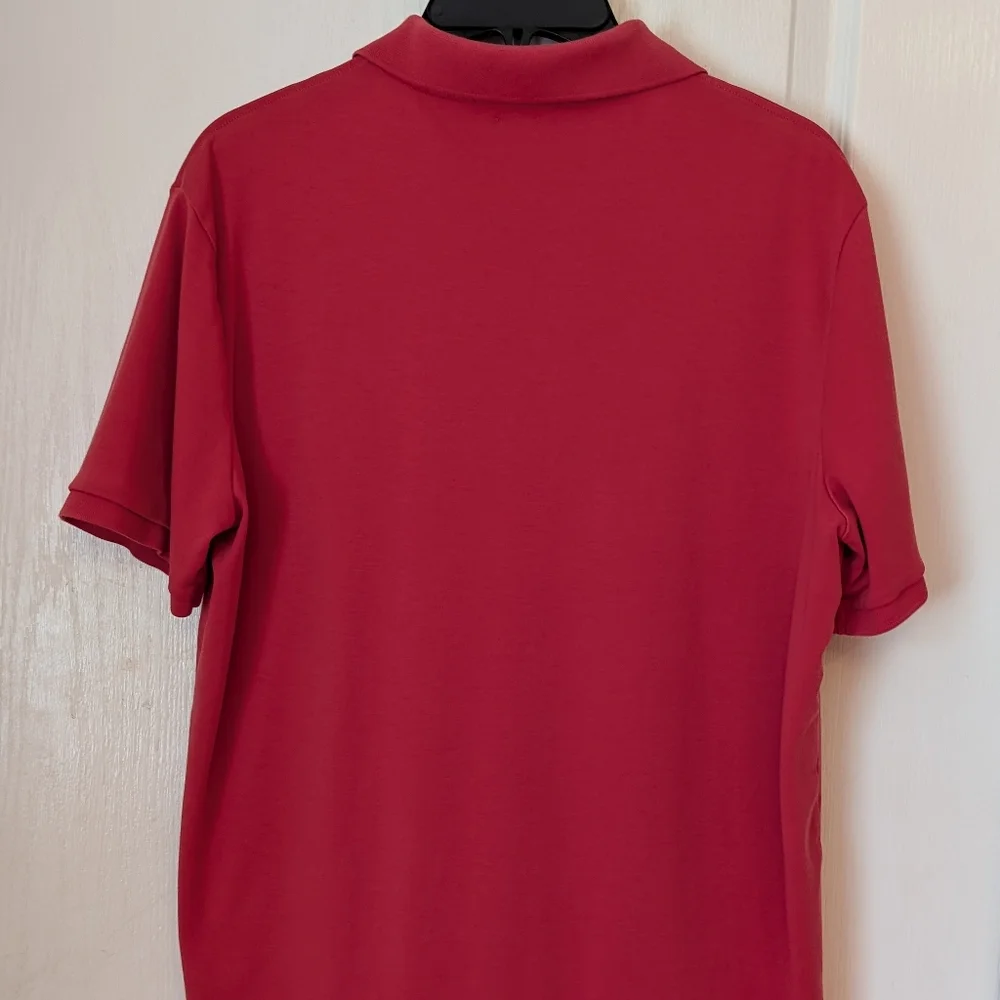 Ralph Lauren Deep Coral Short Sleeve Polo Shirt. Size Medium