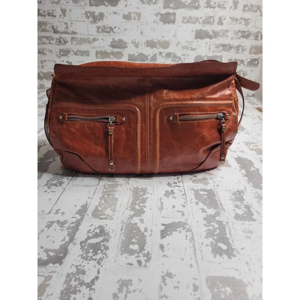 3432 Nuovedive Italian Leather‎ Large Hobo Handbag