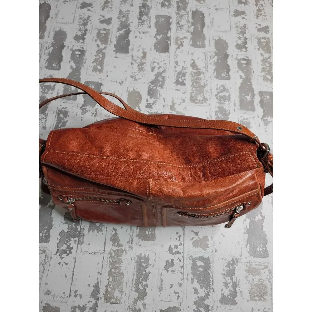 3432 Nuovedive Italian Leather‎ Large Hobo Handbag