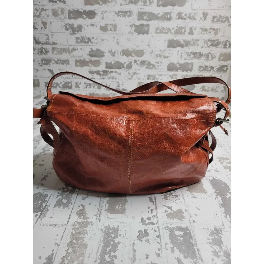 3432 Nuovedive Italian Leather‎ Large Hobo Handbag