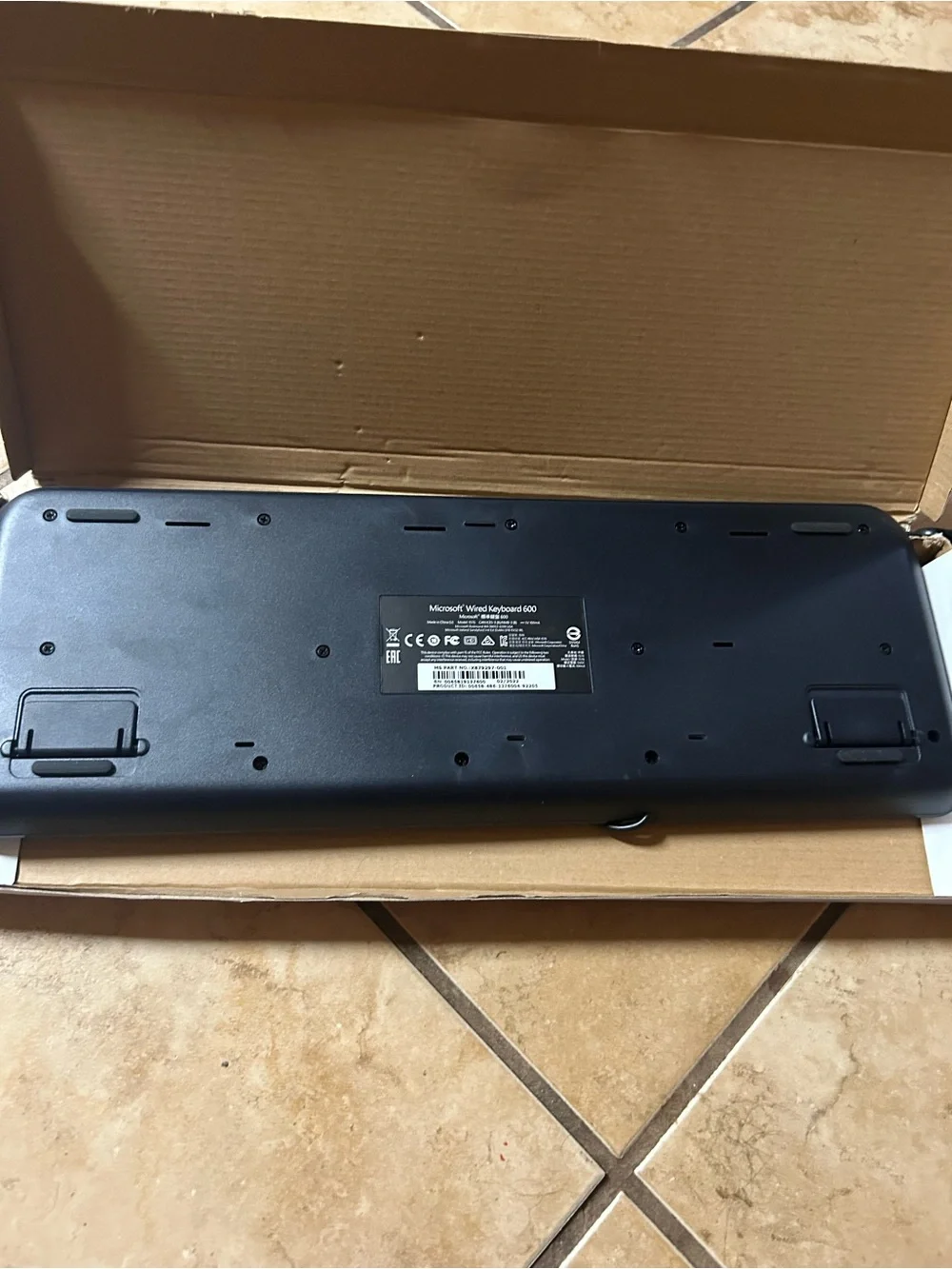 New Microsoft Wired 600‎ Keyboard - Black