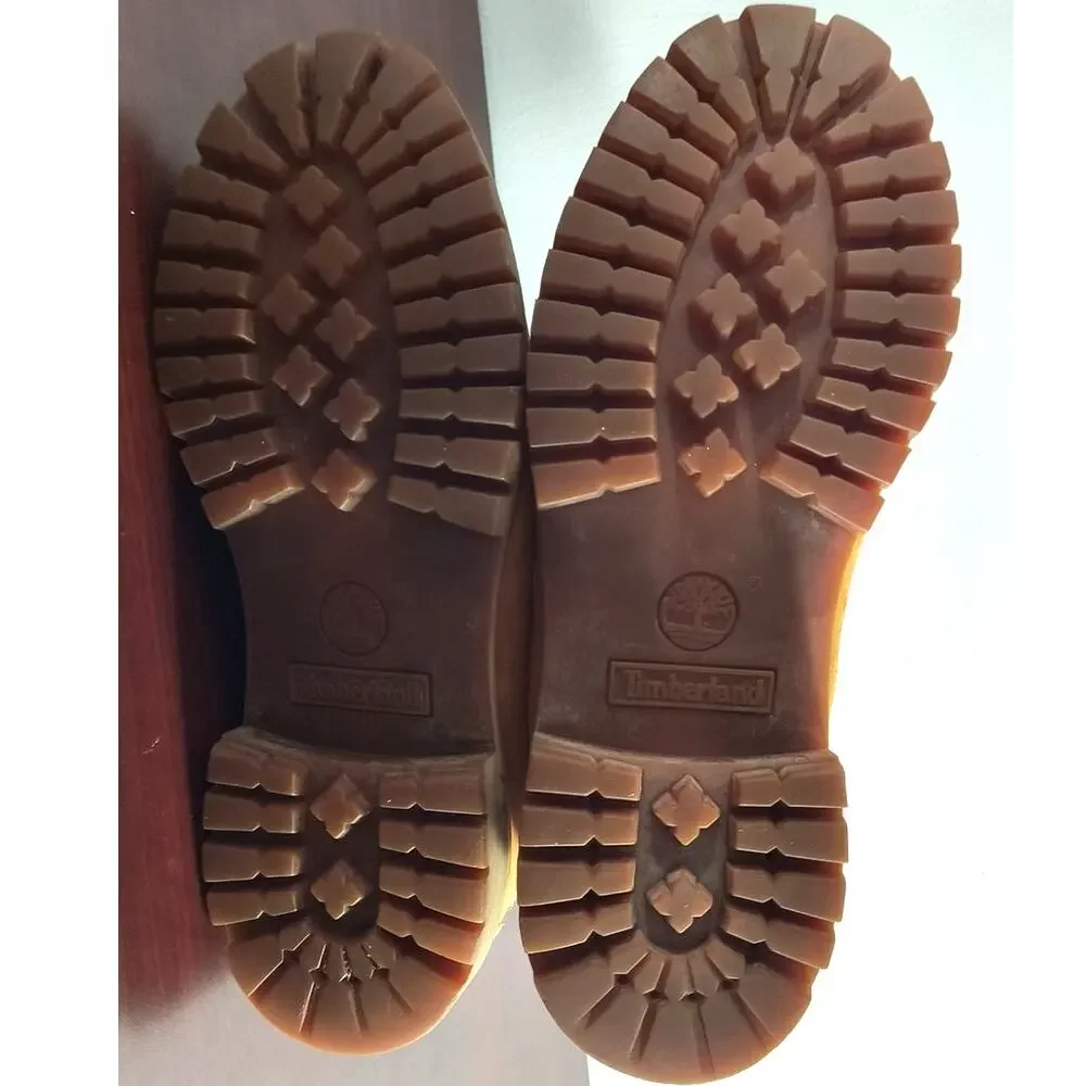 Timberland Premium 6 Inch Waterproof Boots Men's Size 9.5 Wheat Nubuck Leather