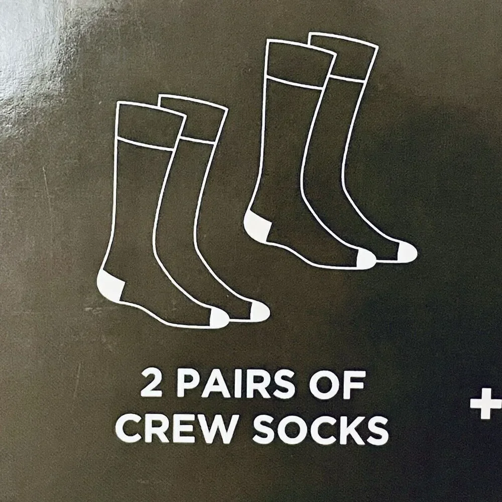 NWT 3 Pc FUNKY SOCKS Men's XL Boxed Gift Set 2 Beer Socks Sz 6-12 & Boxer Briefs
