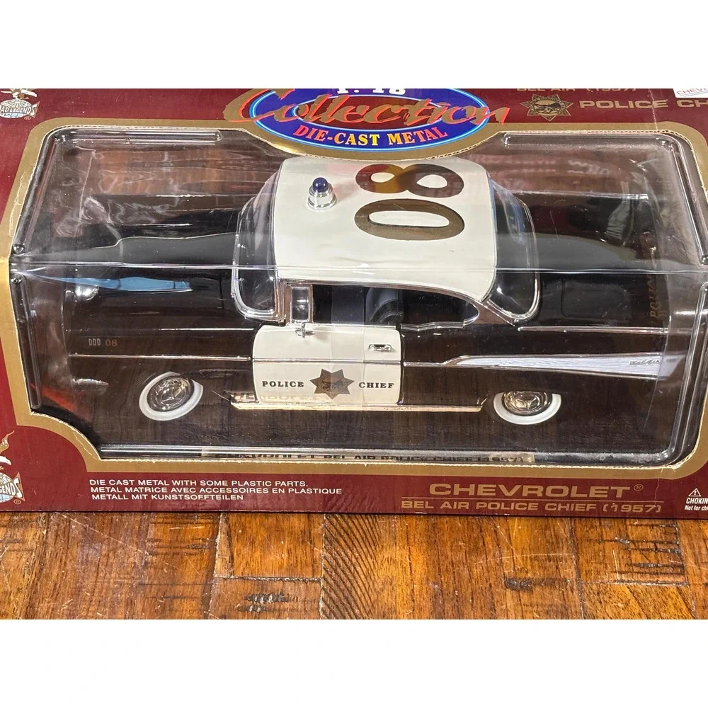 Road Legends 1958 Cadillac EL Dorado Seville Police Chief Diecast Car 1:18 New