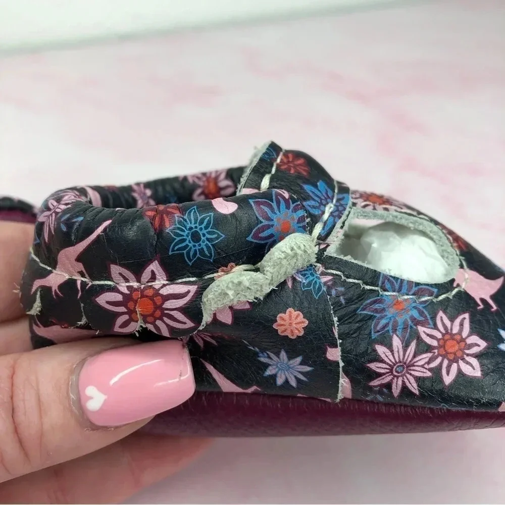 Freshly Picked Mary‎ Jane Dinos & Dahlias size 1 infant Rare Discontinued Style