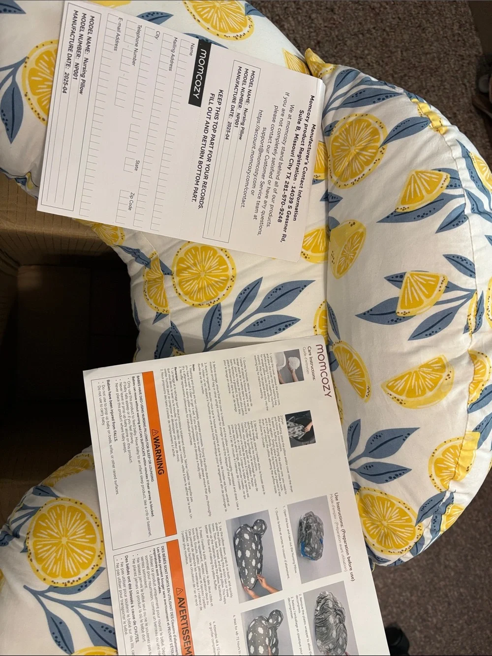 Momcozy lemon whisper
