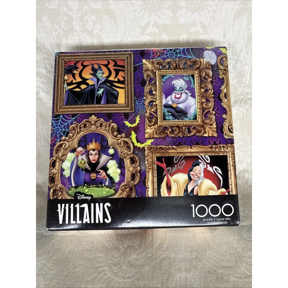 NIB Disney Villains 1000 Piece Puzzle 24×18 Red Barn Ceaco Puzzle
