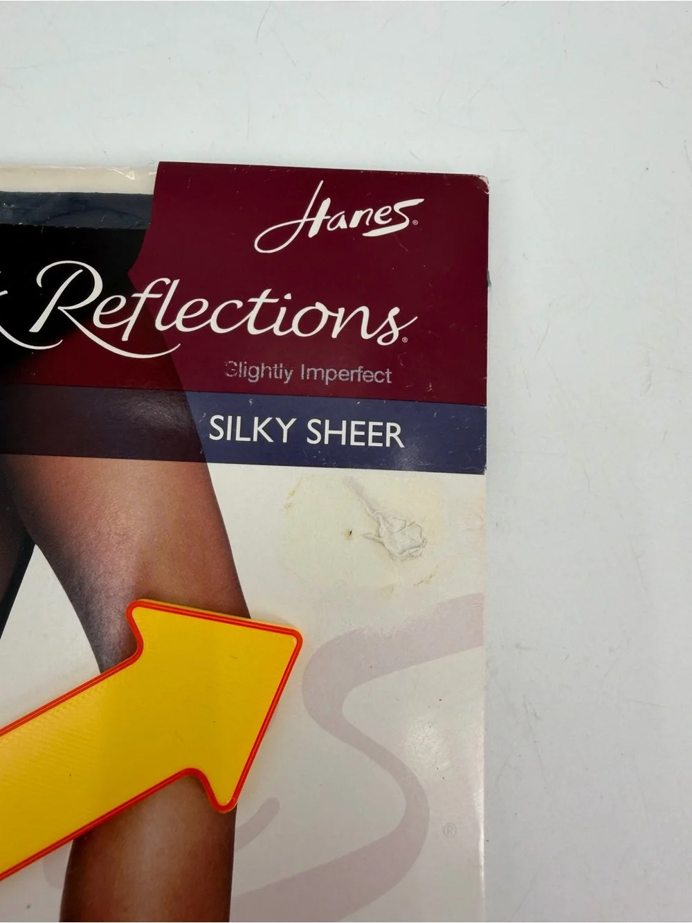 Hanes Pantyhose Size CD Silk Reflections VTG Classic Navy Style 717- IMPERFECT