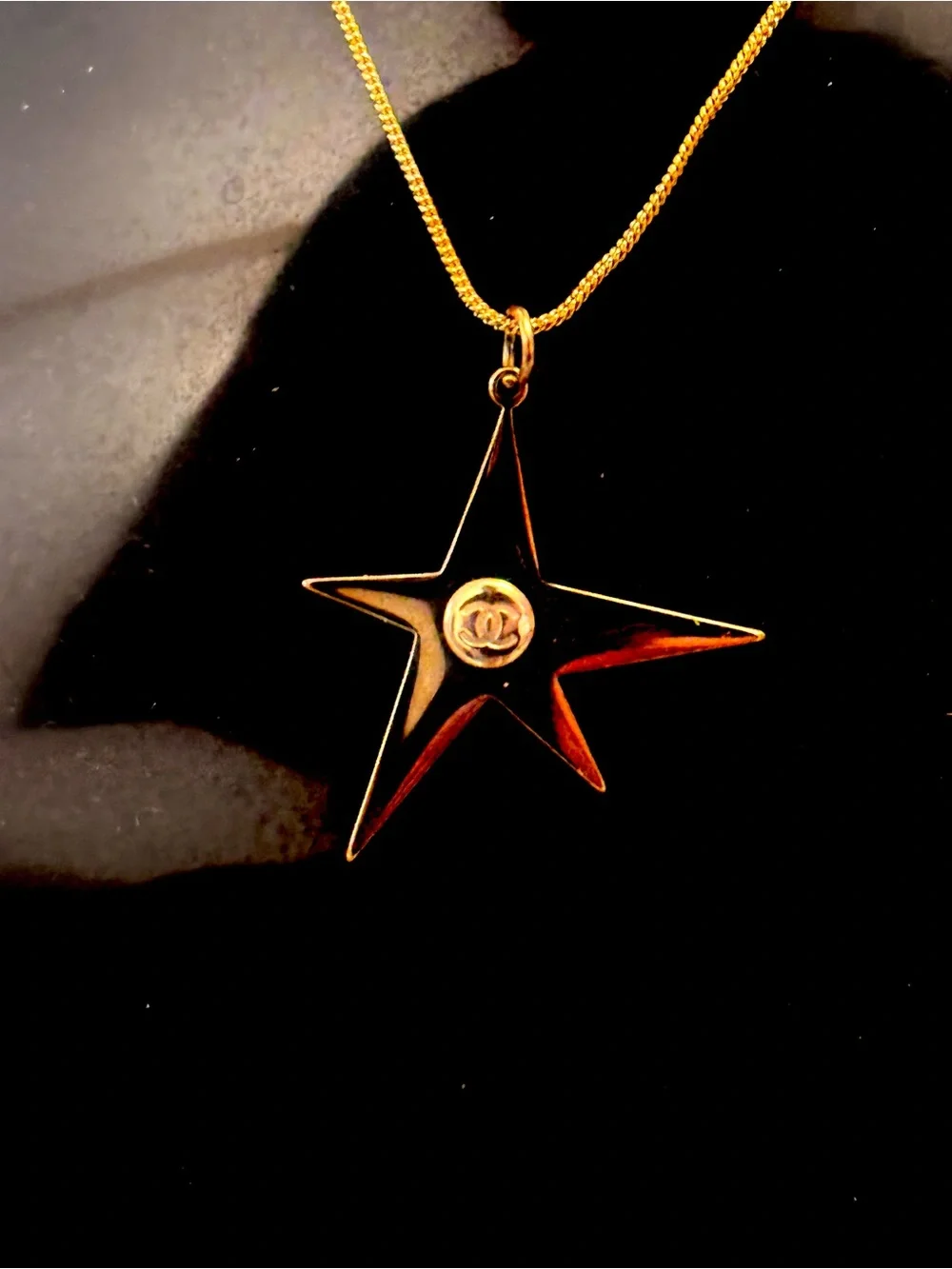 CHANEL gold tone
