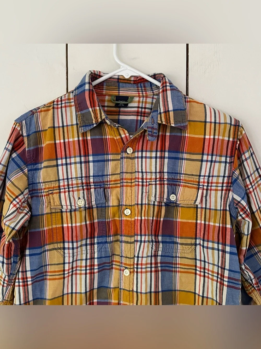 GAP madras plaid