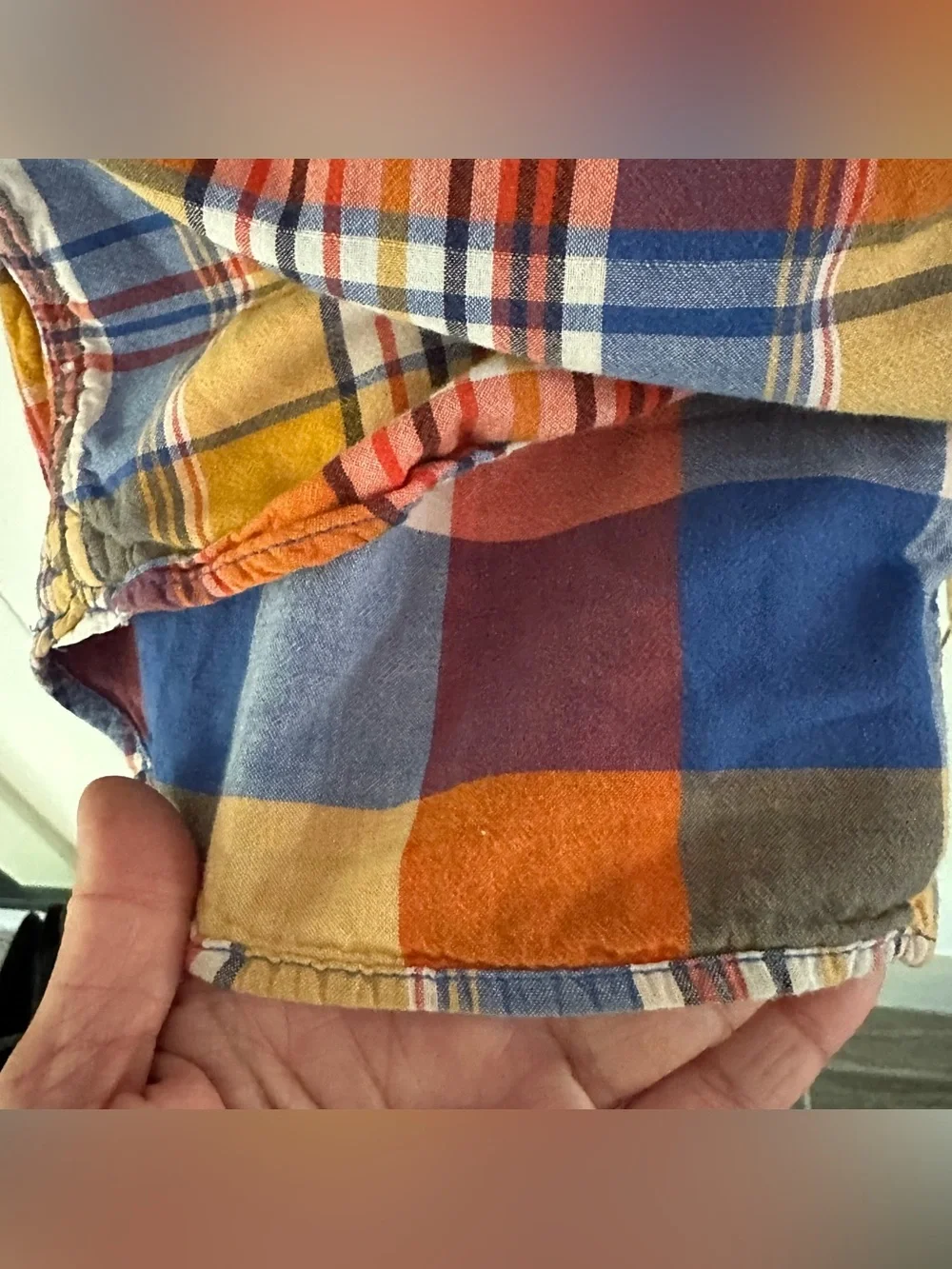 GAP madras plaid