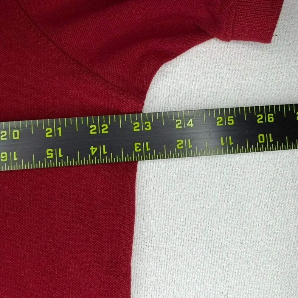 Banana Republic Cotton Pique Polo Men's Large Red Shirt NWT