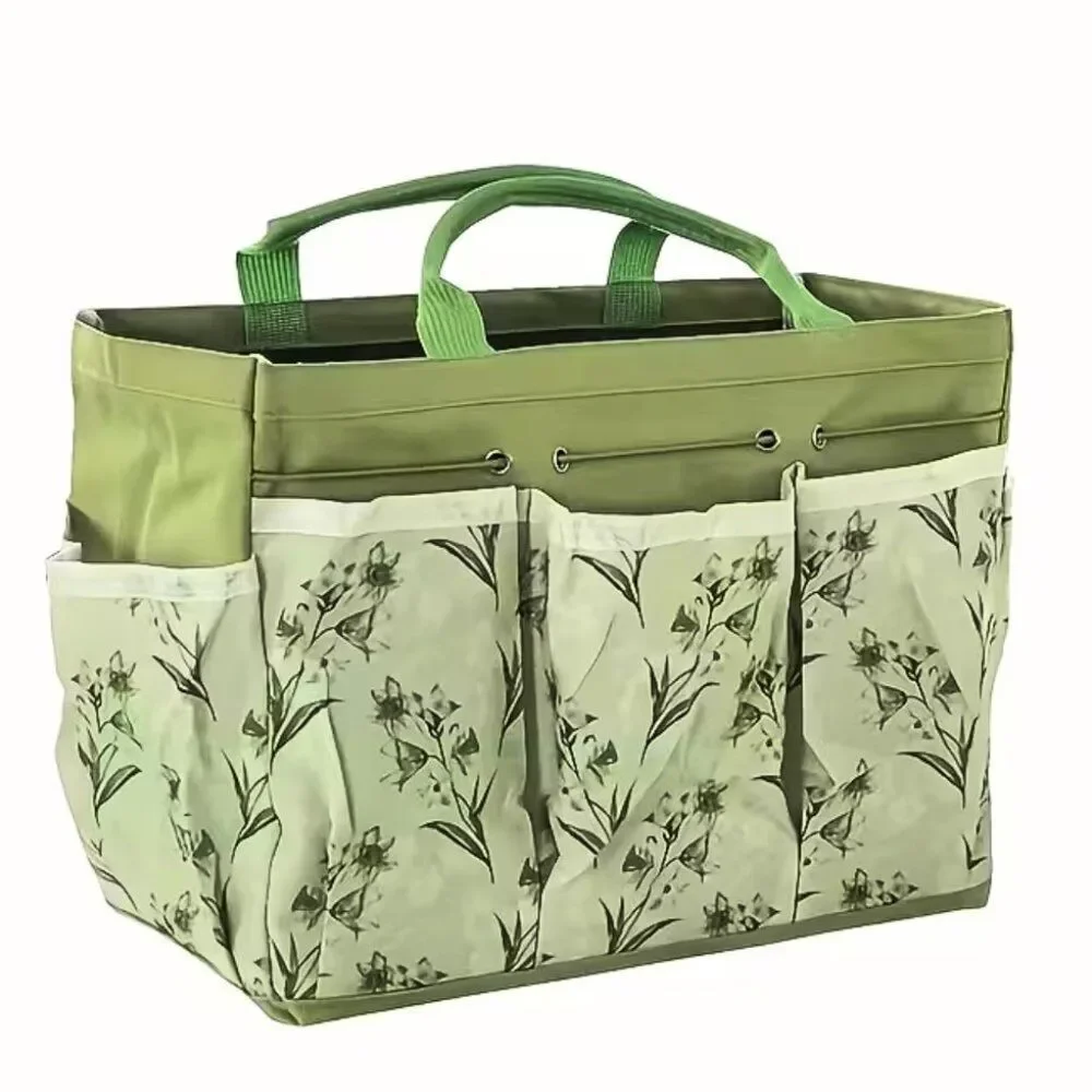 NWT Printed Tote Bag Multi-Purpose Home Organizer Multiple Pockets
