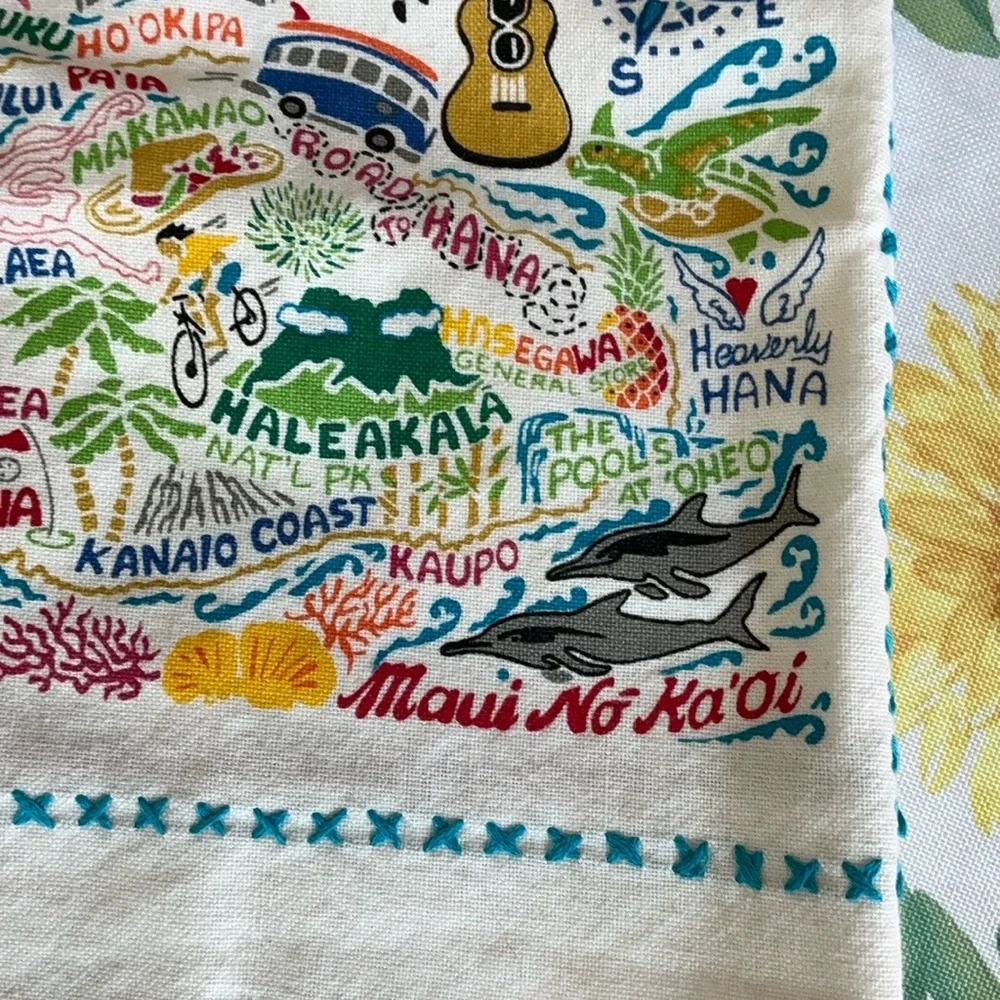 Catstudio Maui Hawaii Decorative Kitchen Towel - Multicolor