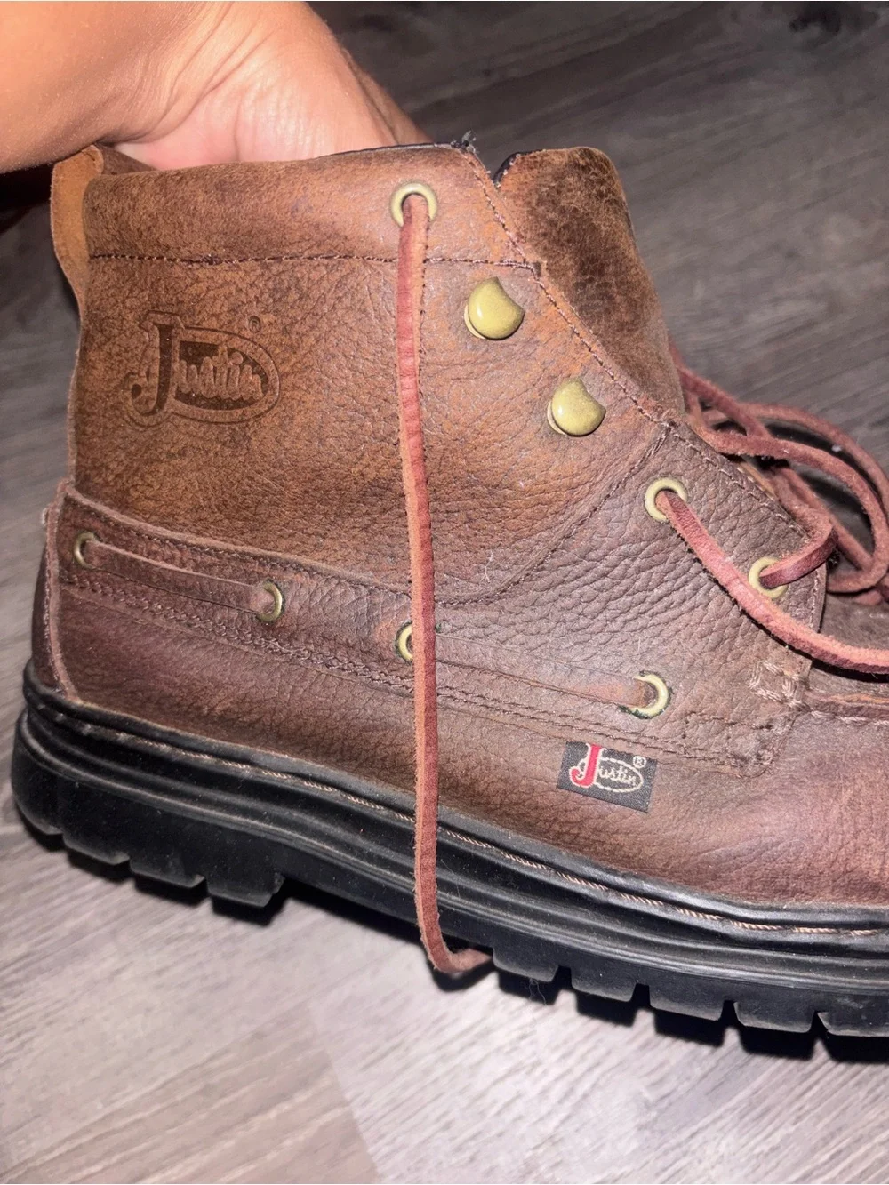 Justin Boots rugged offer durable