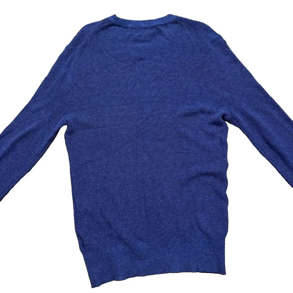 Banana Republic Sweater Men’s Small Blue Cotton Long Sleeve Crew Neck Pullover