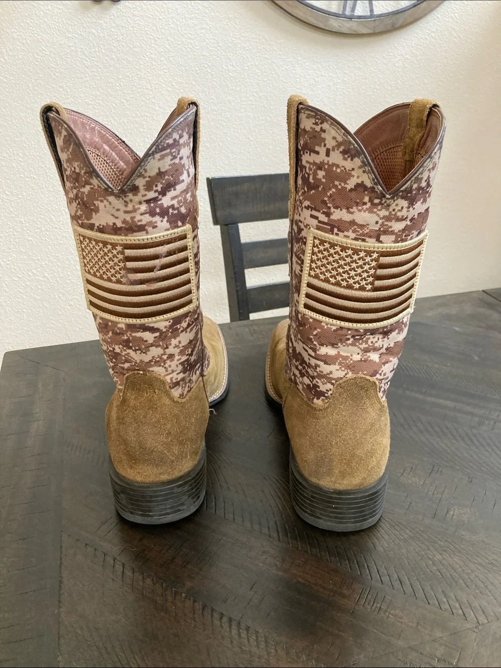 Ariat Tan/Brown Work Western Boots