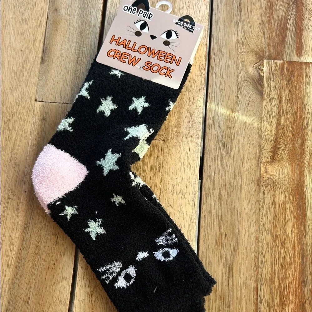 Cozy Black Cat Socks | Shoe Size 5-10 | NWT
