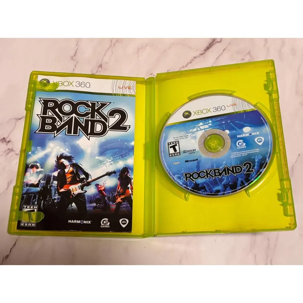 Rock Band 2 Microsoft Xbox 360, 2008, Complete with Manual