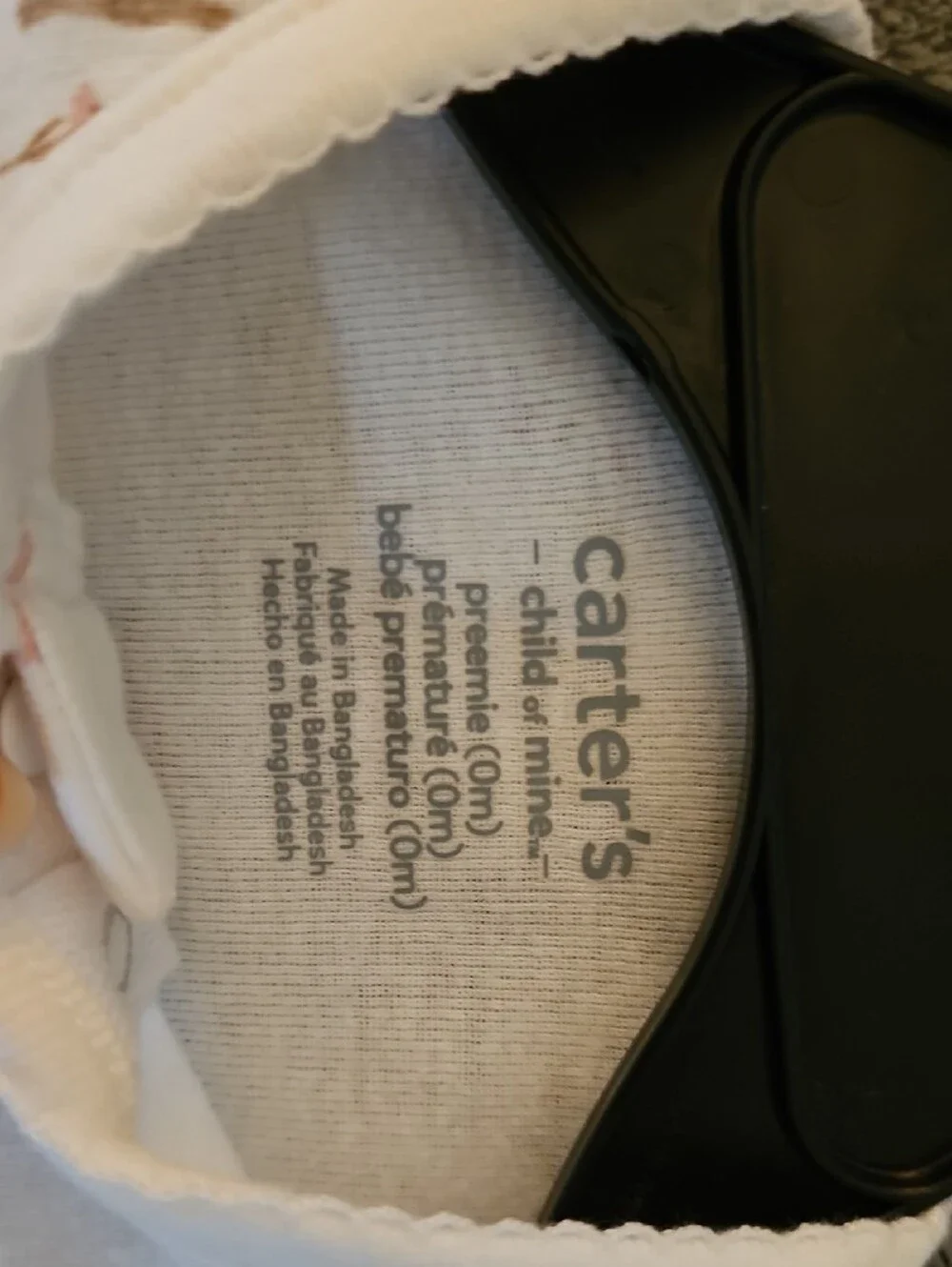 Carters cream footed