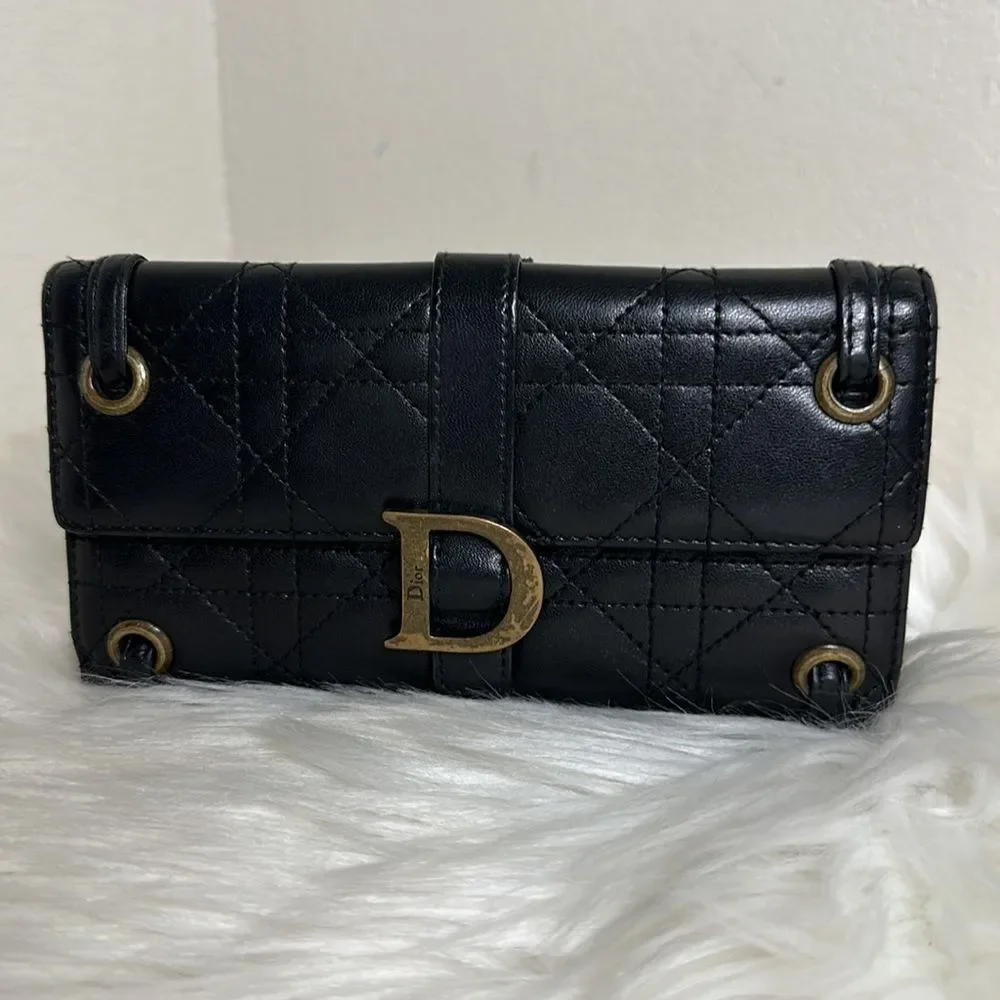 💯Authentic Christian Dior Long Wallet 🍀