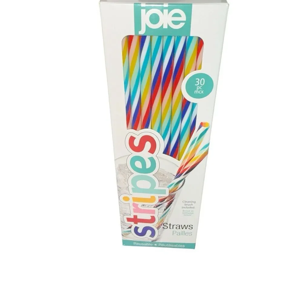 Joie stripes straws