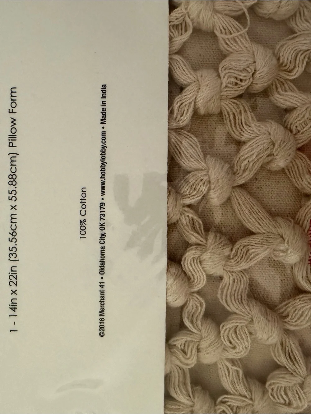 Merchant cream macrame