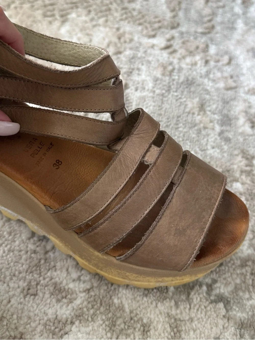 M Made In Italy leather upper