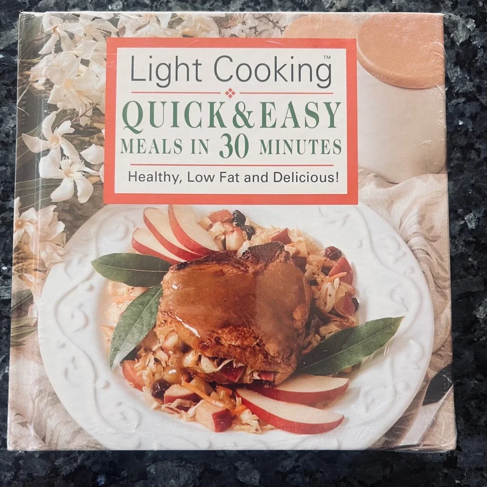 Light Cooking 3 Book Set Pasta Desserts Quick Easy Meals in 30Minutes New Sealed