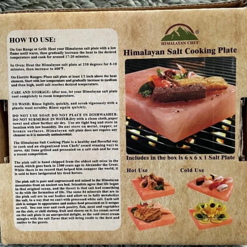 Himalayan Chef salt plate used