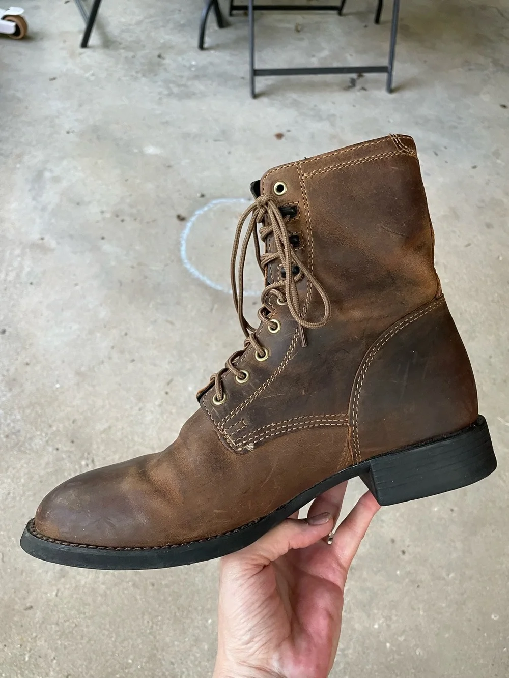 Ariat Heritage Lacer Western Boots Size 8.5 D