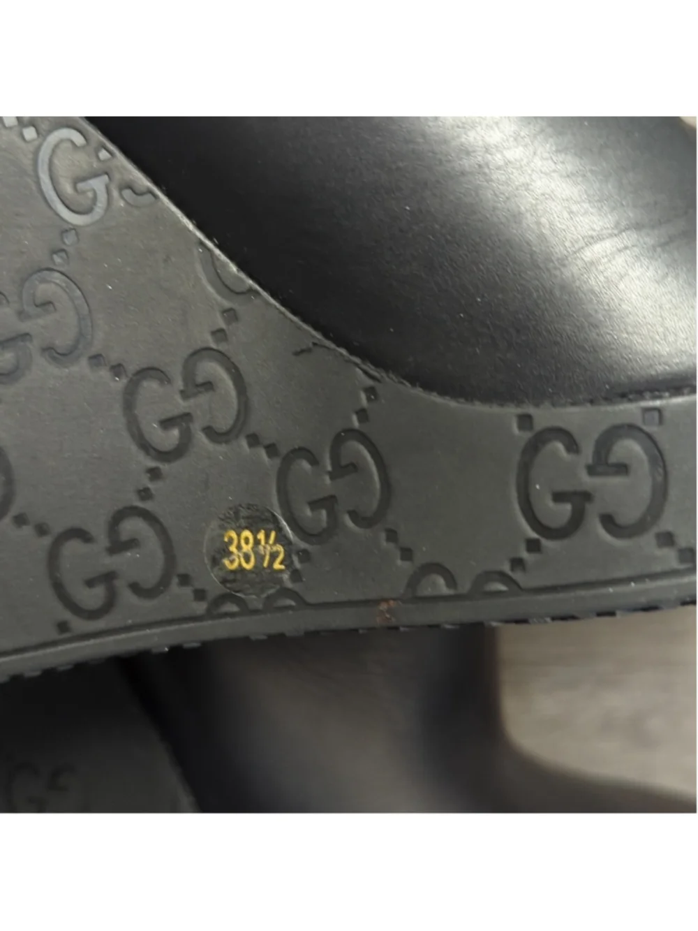 Gucci leather wool