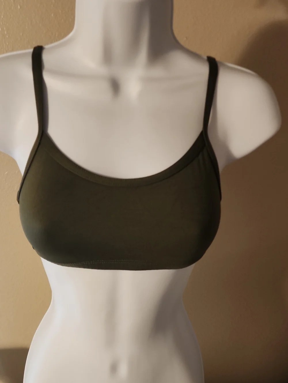 Motinwear Kids Olive Green Bralette with Adjustable Straps