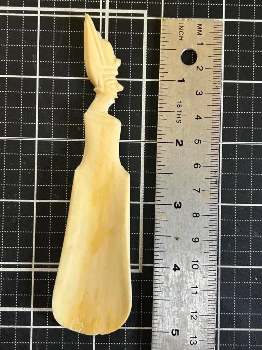 Vintage Bone Shoe Horn Letter Opener