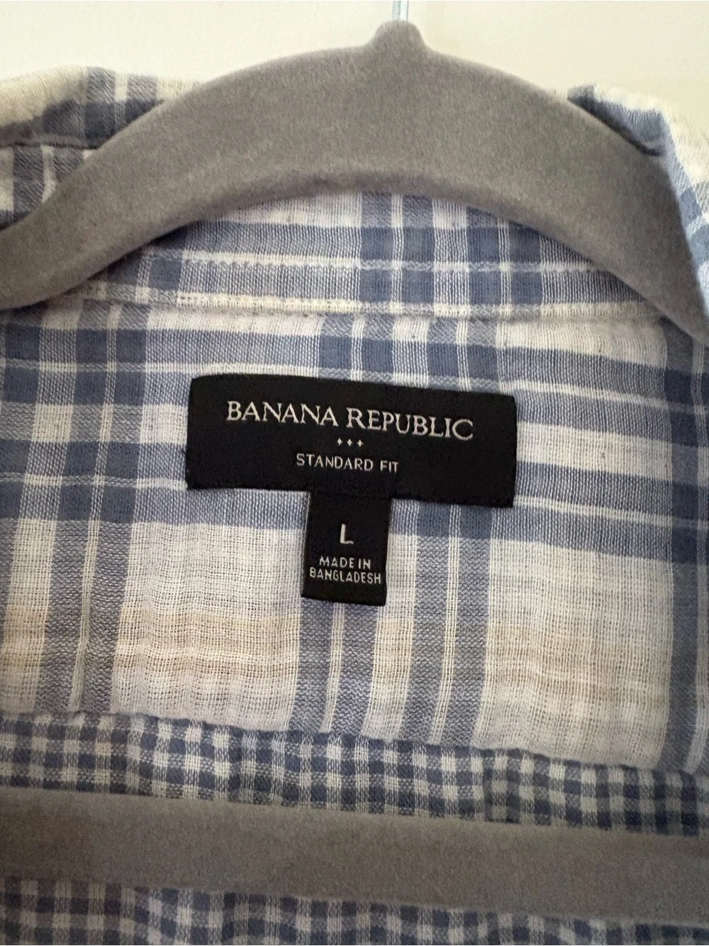 Banana Republic lightweight plaid