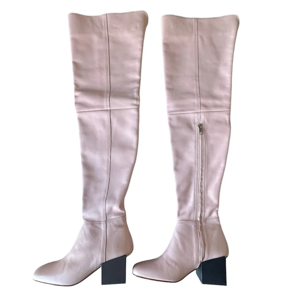 Jacquemus Arlequin Over-the-knee Boots Pink NIB Size 6