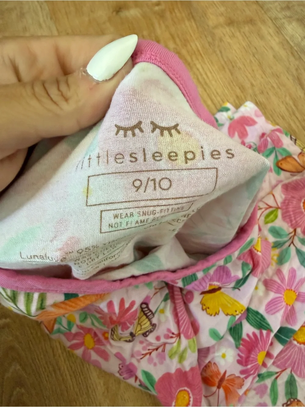 Little Sleepies soft pink