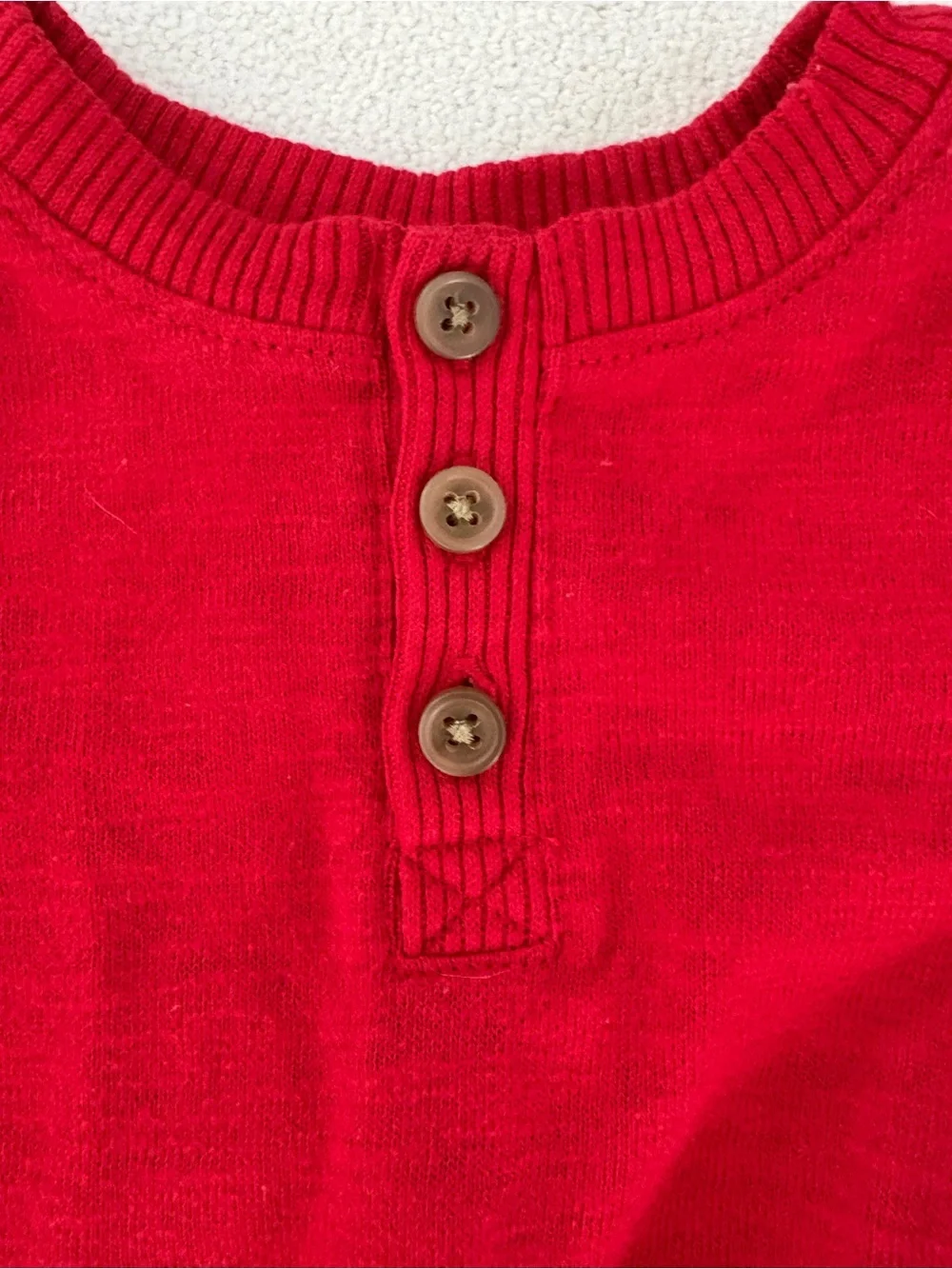 Old Navy Red Infant Knit Onesie Romper