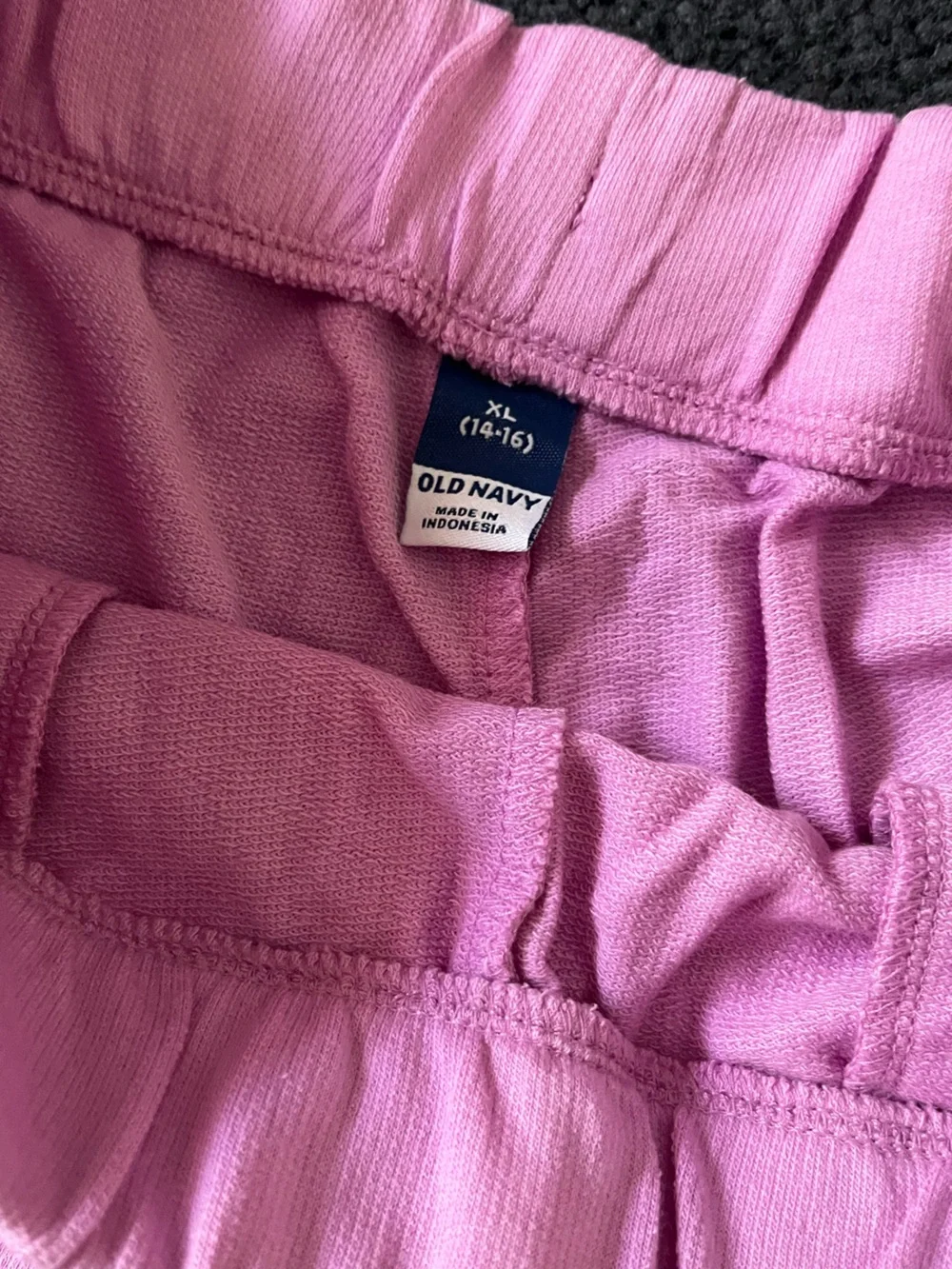 Old Navy Pink Girls' Lounge Shorts with Pastel Stripe Trim