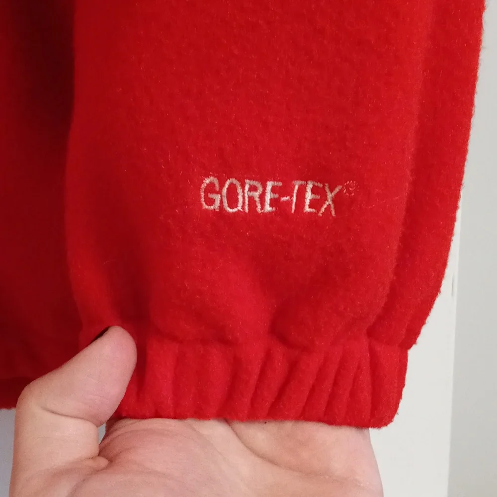 🌬VTG The North Face🌬 - Red/Black Denali Gore-Tex Windstopper Fleece Jacket