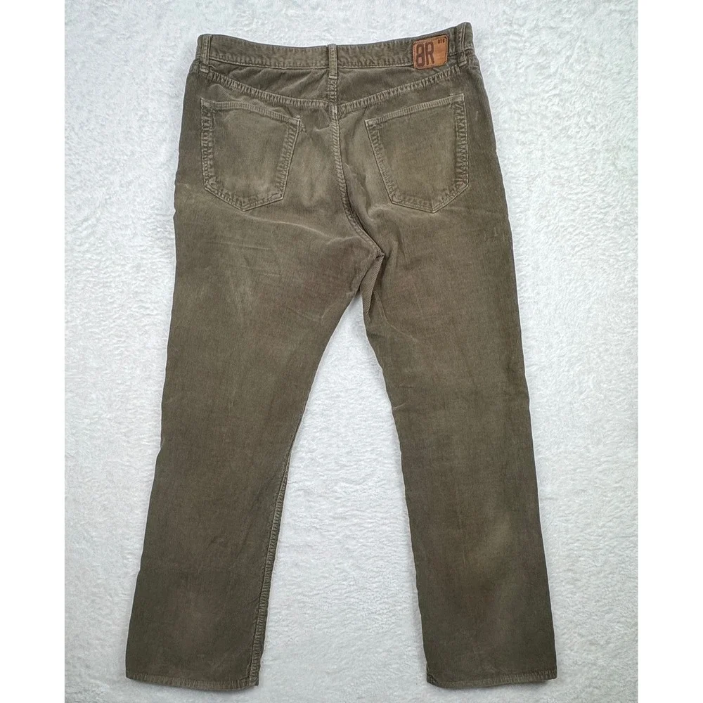 Banana Republic Corduroy Pants Mens 35x32 Green Gorpcore Straight Leg 0879